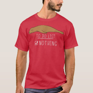 Camiseta El tiburón cute al animal perezoso de Kawaii para 