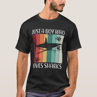 Camiseta El tiburón es mi animal espiritual Sólo un chico q