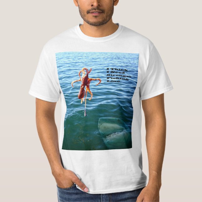 Camiseta El tiburón gracioso quiere pulpo, (Anverso)