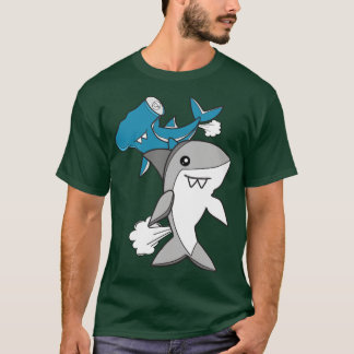 Camiseta El tiburón lindo LoverFunny Farting Shark