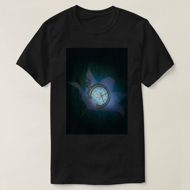 Camiseta El tiempo crece a la luz de la luna plateada (Diseño del anverso)