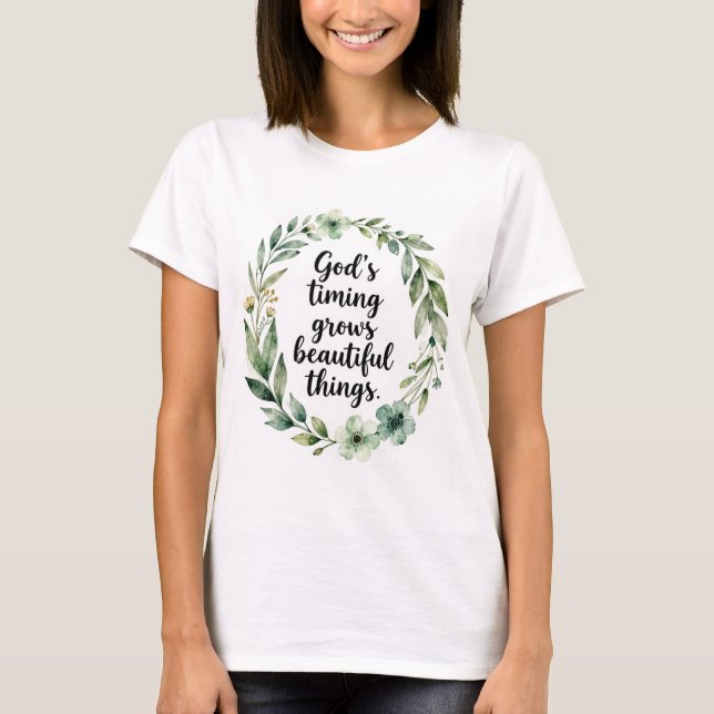 Camiseta el tiempo de Dios (Anverso)