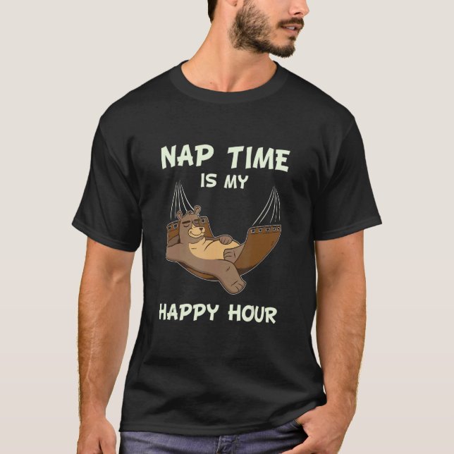 Camiseta El Tiempo De NAP Es Mi Hora Feliz Con Nap De Hamac (Anverso)