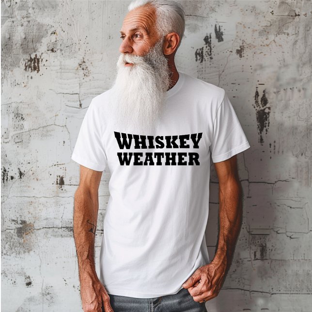 Camiseta El tiempo de Whiskey divertidos dichos de bebida (Subido por el creador)