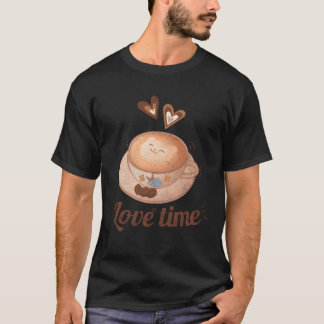 Camiseta el tiempo del café es el tiempo del amor divertido
