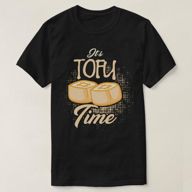 Camiseta El tiempo del tofu soya sostenible Vegetarian Gif (Diseño del anverso)