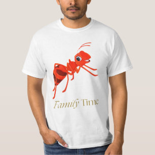 Camiseta El tiempo en familia de las hormigas: unión y trab