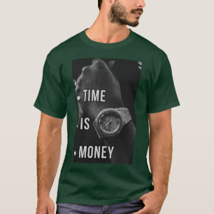 Camiseta El tiempo es dinero - Diseño de lujo audaz