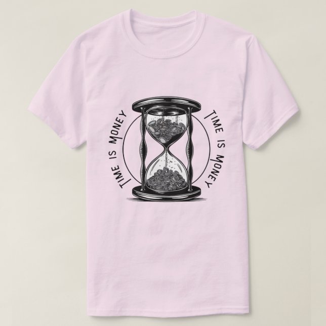 Camiseta El tiempo es dinero: Usa el bigote (Diseño del anverso)
