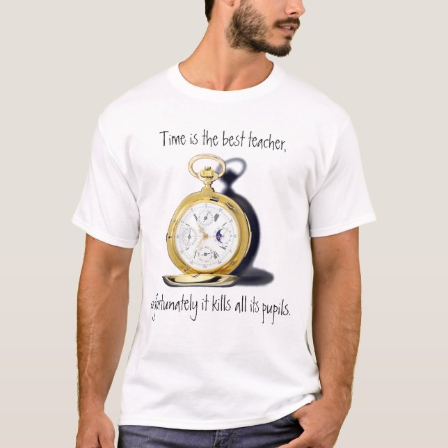 Camiseta El tiempo es el mejor reloj de bolsillo del (Anverso)