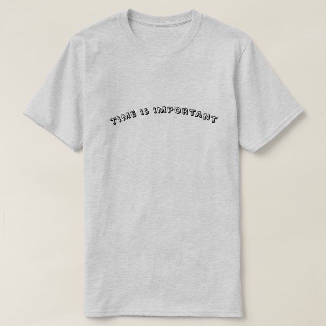 Camiseta El tiempo es importante (Diseño del anverso)