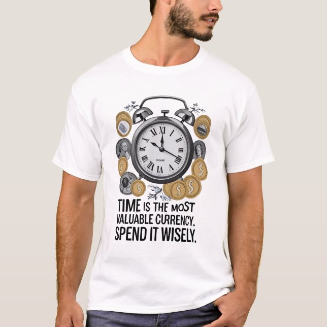 Camiseta El tiempo es la moneda más valiosa (Anverso)
