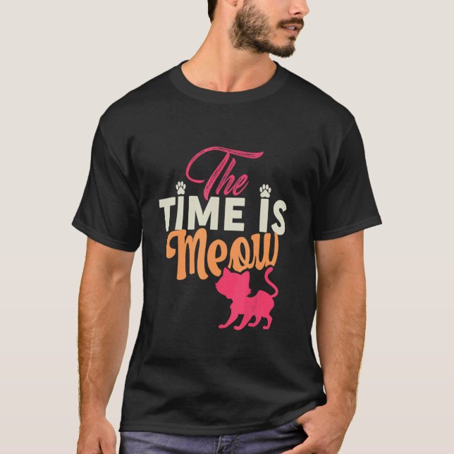 Camiseta El Tiempo Es Mi Gato (Anverso)