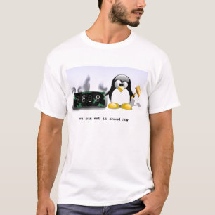 Camiseta El Tiempo-Pingüino anti del ahorro de luz del día