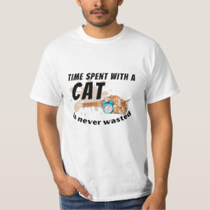 Camiseta El tiempo que pasa con un gato nunca se pierde-