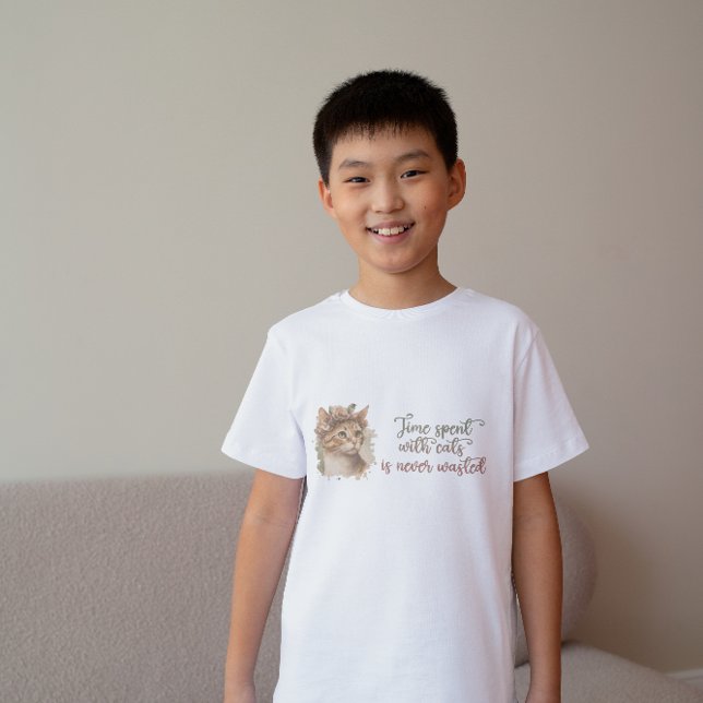 Camiseta El Tiempo Que Se Dedica Con El Diseño De Acuarela  (Subido por el creador)