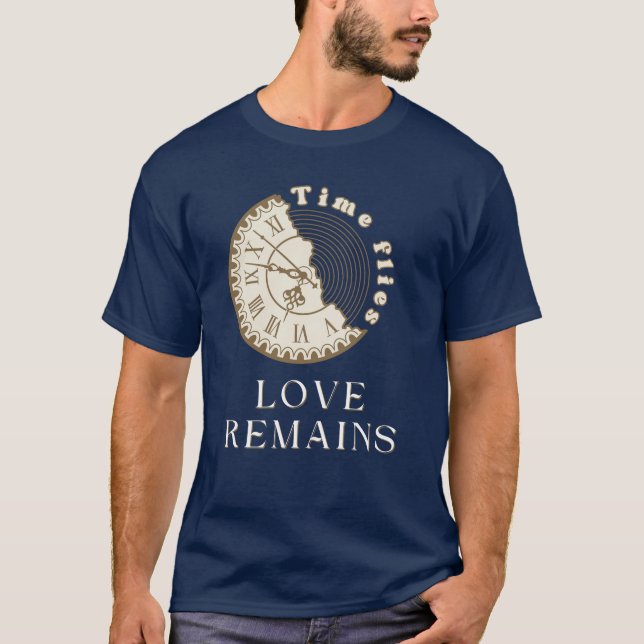 Camiseta El tiempo vuela, el amor permanece (Anverso)