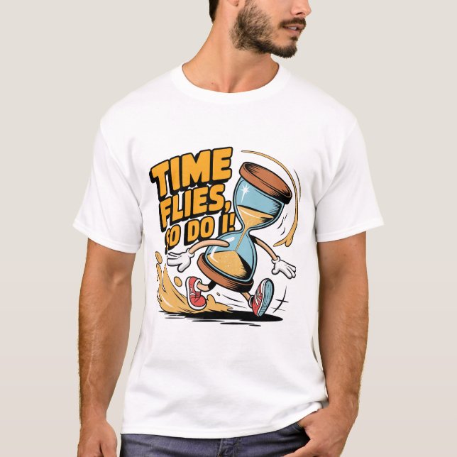Camiseta El tiempo vuela y la TI (Anverso)