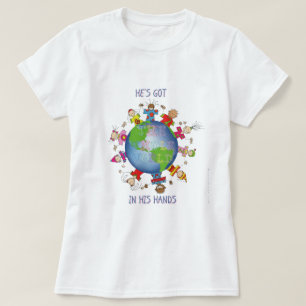 Camiseta Él tiene el mundo entero en sus manos
