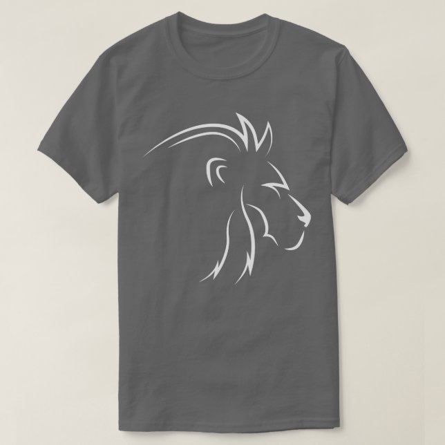 Camiseta El tigre animal del zoológico de la cara del león  (Diseño del anverso)