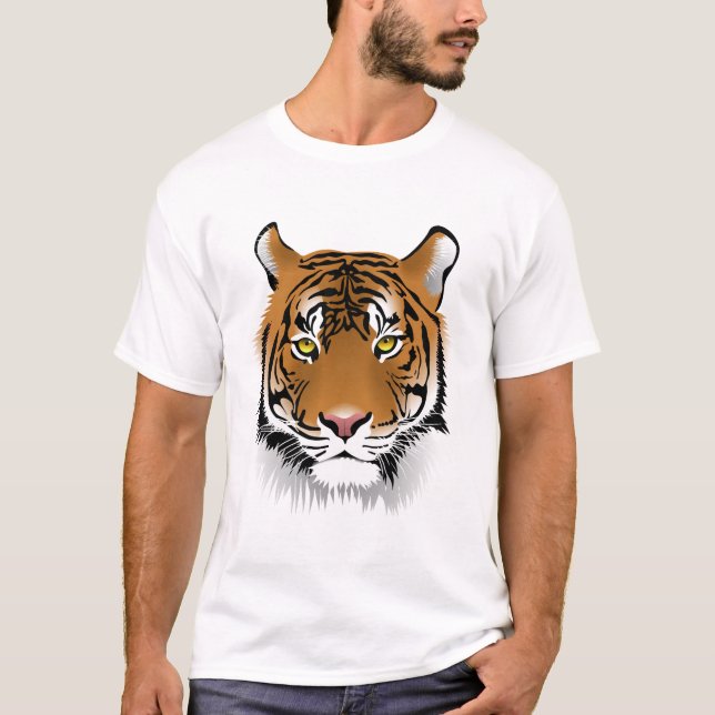 Camiseta El tigre de Sumatra, un tigre y un gato salvaje qu (Anverso)