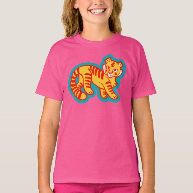Camiseta El tigre del graffiti Memphis, el café de la aldea (Anverso)