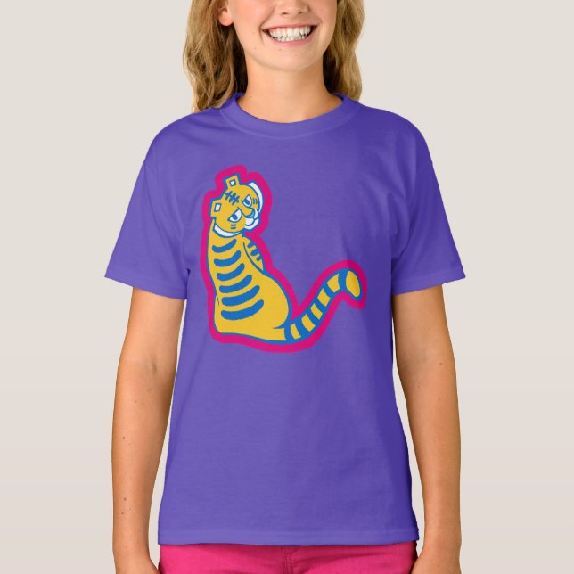 Camiseta El tigre del graffiti Memphis, el café de la aldea (Anverso)