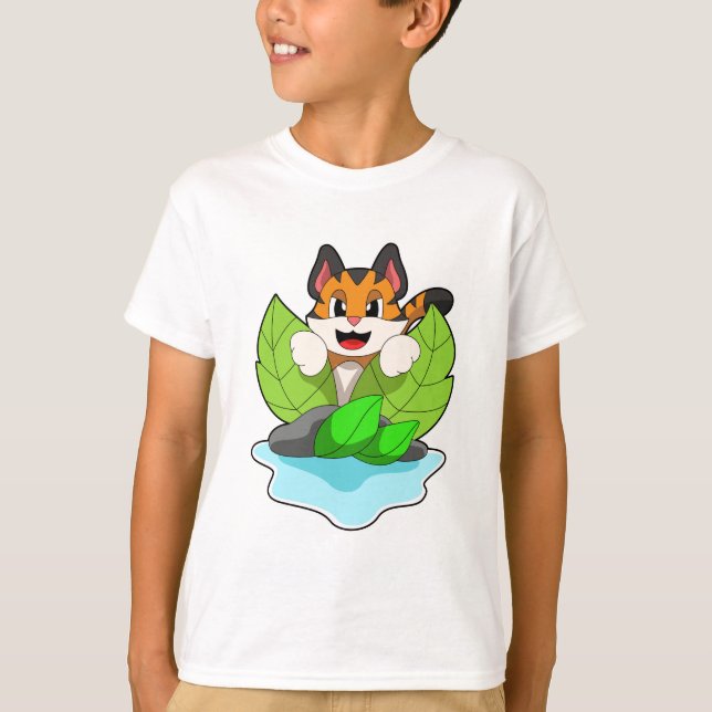 Camiseta El tigre en la caza (Anverso)