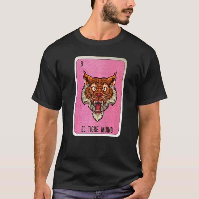 Camiseta El Tigre Muino Mexican Slang Lottery Bingo Cards   (Anverso)