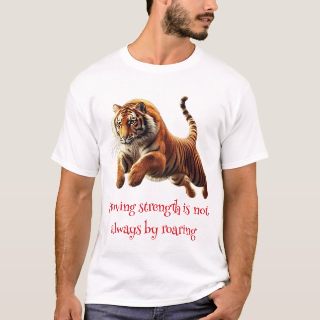 Camiseta El tigre saltando (Anverso)