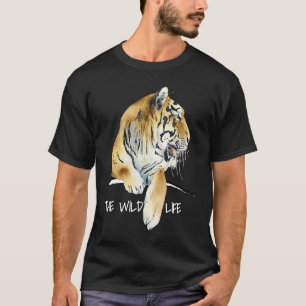 Camiseta El tigre siberiano, el animal salvaje de la vida s