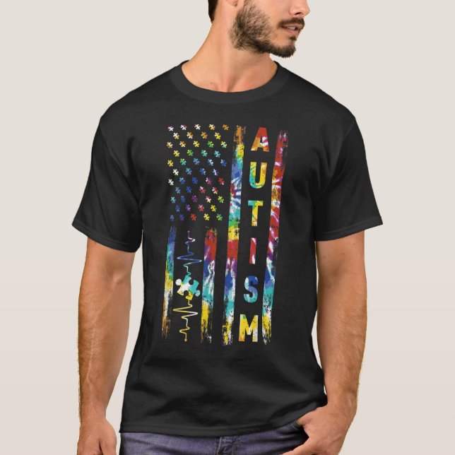 Camiseta El timbre de la bandera estadounidense apoya el té (Anverso)