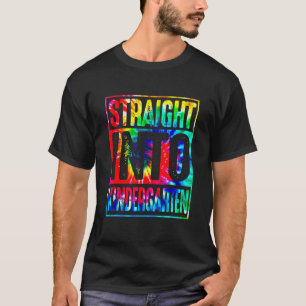 Camiseta El tinte de los lazos del arcoiris directo al jard