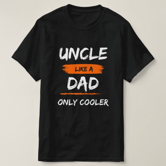 Camiseta El tío como un sólo papá Cooler regalo divertido (Diseño del anverso)