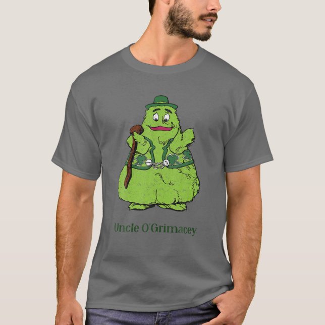 Camiseta El tío de la comida rápida O'grimacey, juguetes re (Anverso)