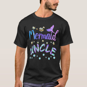 Camiseta El tío de la sirena es gracioso Fiesta de la famil