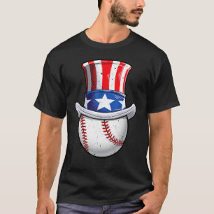 Camiseta El tío del béisbol Sam 4 de julio Boys Bandera est