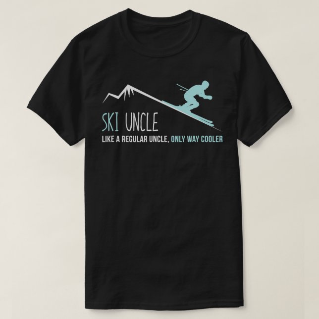 Camiseta El tío del esquí divertido y lindo regalo de esqui (Diseño del anverso)
