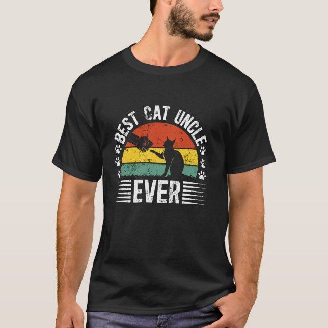 Camiseta El tío del gato más grande del mundo del gato tío  (Anverso)
