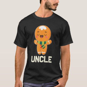 Camiseta El tío del pan de jengibre Funny Cute Cookie Navid