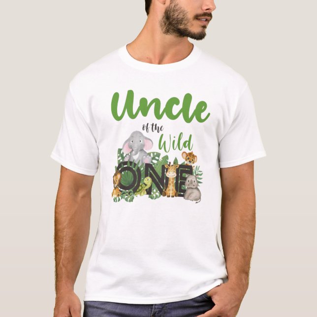Camiseta El tío del salvaje Safari familiar coincidente (Anverso)