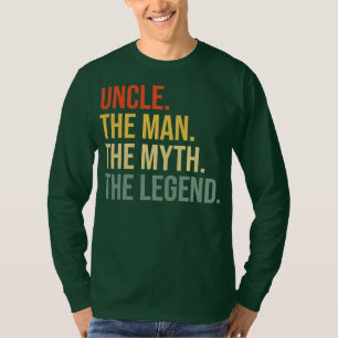 Camiseta El Tío Divertido El Hombre El Mito La Leyenda