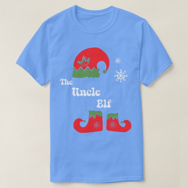 Camiseta El Tío Elf Navidades Elf Tee Familia Coincidiendo  (Diseño del anverso)