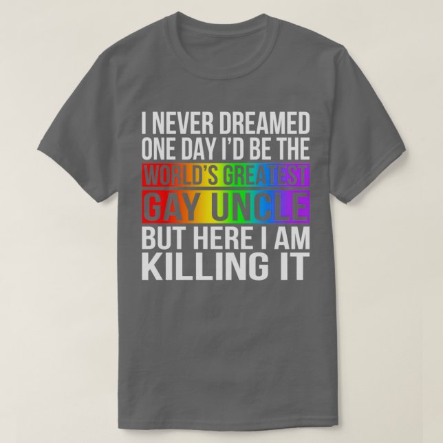 Camiseta El tío gay más grande del mundo (Diseño del anverso)
