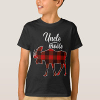 El tío lindo Moose- Navidades rojos con ropa coinc