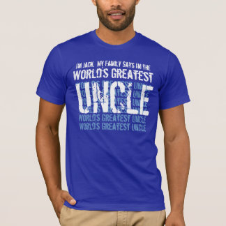 Camiseta El tío más grande del mundo dice mi familia V001