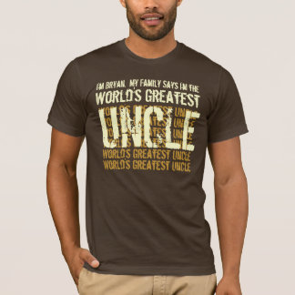 Camiseta El tío más grande del mundo, mi familia, dice V004