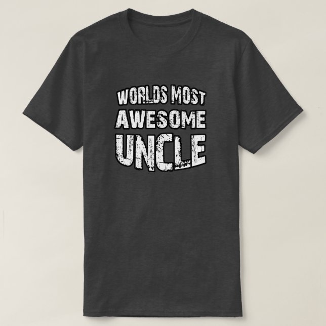 Camiseta El tío más impresionante del mundo (Diseño del anverso)