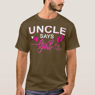 Camiseta El tío que revela sexo dice que el chica hace pare