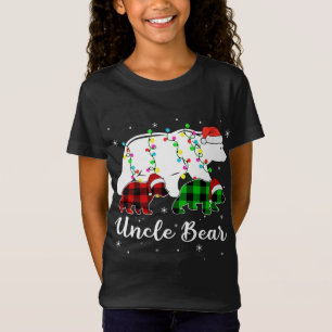 Camiseta El Tío Rojo Oso Pajama Coincide Con La Familia Cri